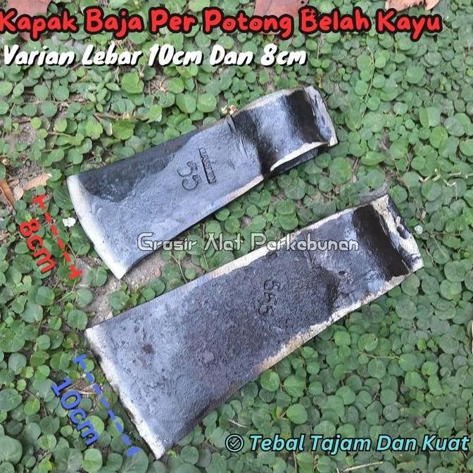 Kapak Baja Tebal Potong Belah Kayu Besar - Kampak Tebang Pohon - Cap 52 Co