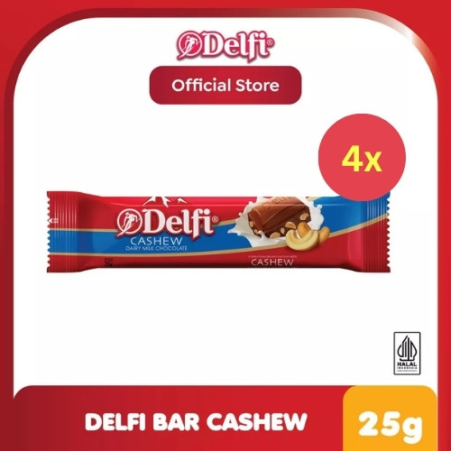 

Delfi Cokelat Bar Cashew 25 g x4