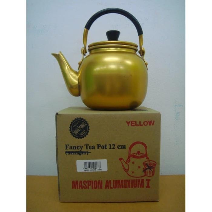 (Termurah) Teko Fancy Tea 12Cm Yellow Maspion Aluminium I Bestseller