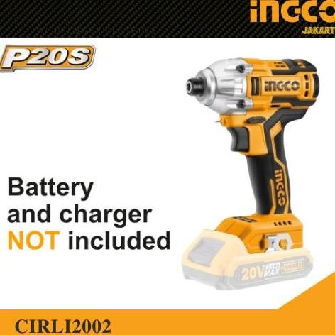 Impact Driver Cordless Brushless Unit Only Ingco Cirli2002 Screwdriver Co