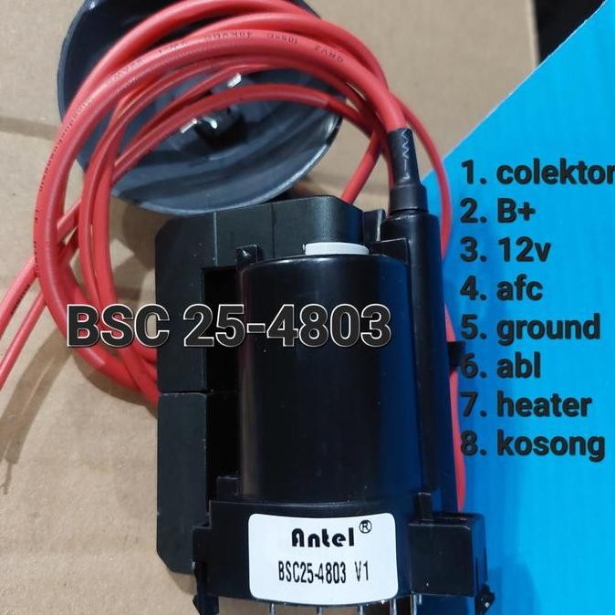 PLAYBACK FLYBACK TV TABUNG BSC22-0106 BSC 25 22-0106 KAKI 8 PIN 8PIN