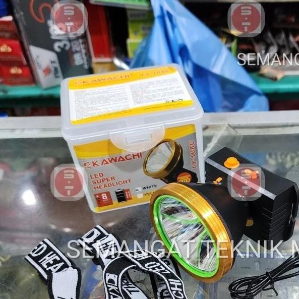 Ly-108C Senter Kepala Rechargeable Mini Headlamp Cas 1 Led 8W Kawachi New Stok