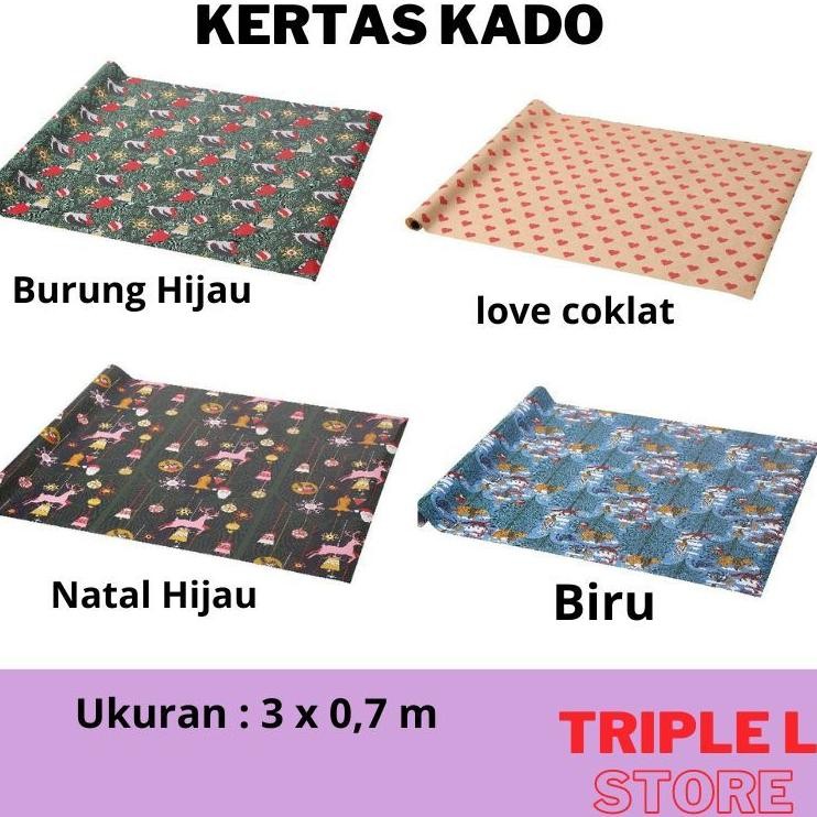 

Kertas Kado Roll 3 Meter Motif Vinterfint