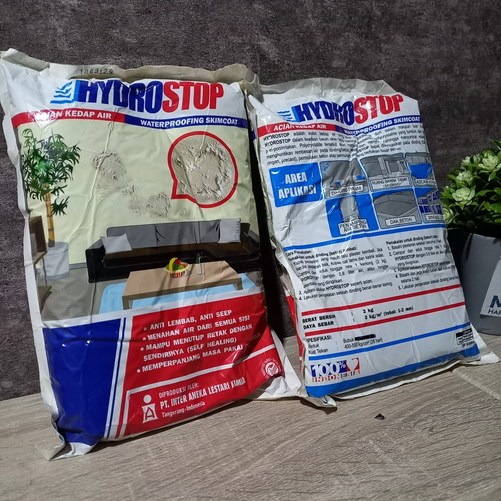 HYDROSTOP Acian Kedap Air Waterproofing Skimcoat 2 Kg