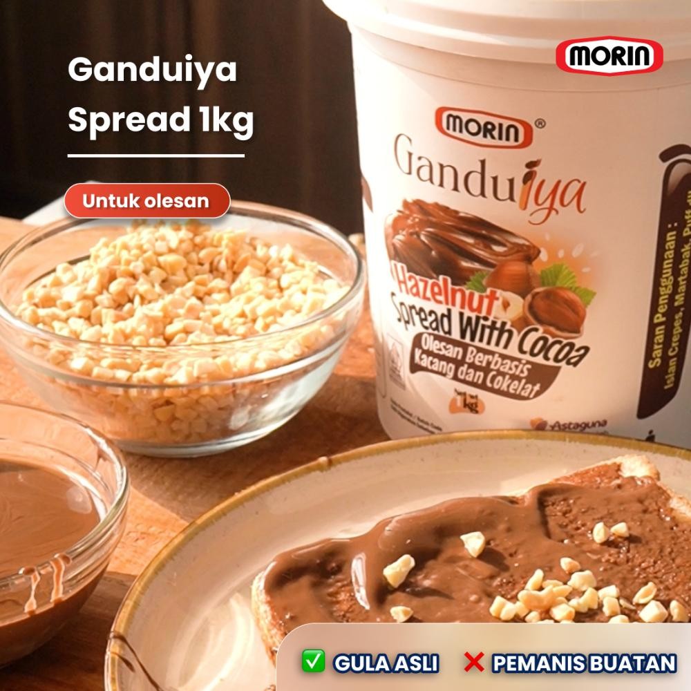 

Morin Ganduiya Selai Coklat Hazelnut 1 Kg