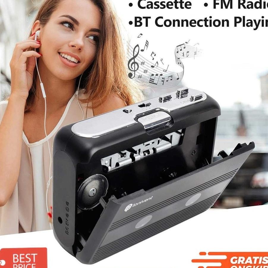 Player Kaset Tape Walkman Cassette Player Bluetooth Fm Radio