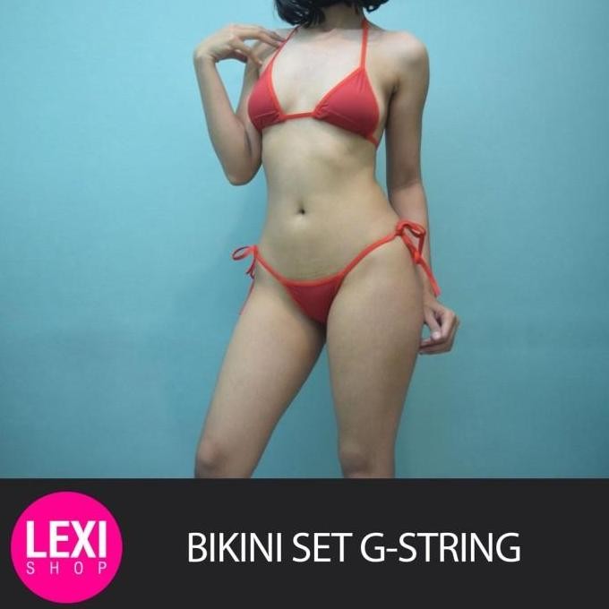 KOMPLIT Lingerie Bikini Women Micro Bikini Thong Bra Set - g string