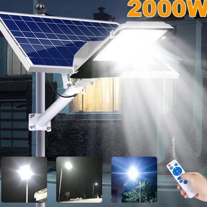 Lampu 2000Watt Tenaga Surya Outdoor Waterproof Panel Solar Surya