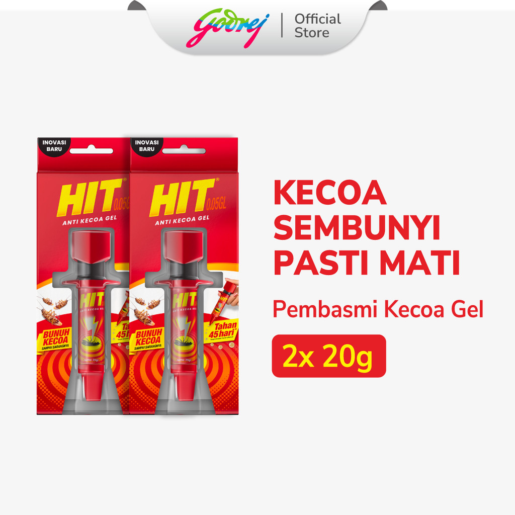 HIT Anti Kecoa Gel 20 gr 2 pcs - Pembasmi Kecoa