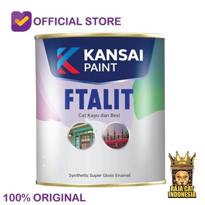 

Cat Minyak Kayu Besi Kansai Ftalit Semua Warna Doff Matt 1 Kg Kaleng
