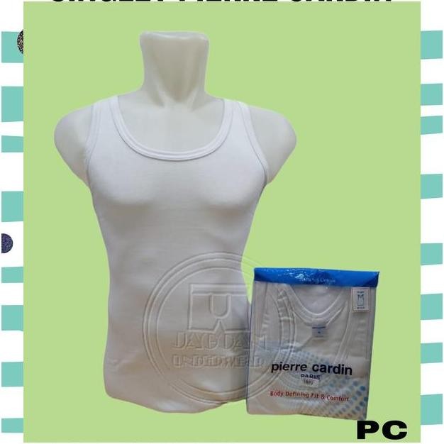 Kaos Singlet Pierre Cardin 5221 Putih Polos Isi 1