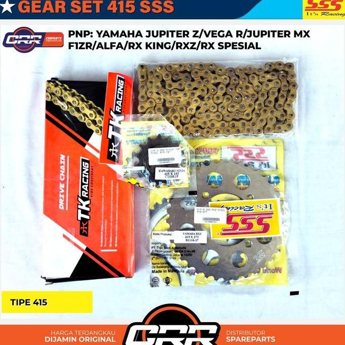 Gear Set Sss Gir Satu Paket 415 Yamaha Jupiter Z Vega R Jupiter Mx Rx King F1Zr Force 1 Alfa V88 Uku