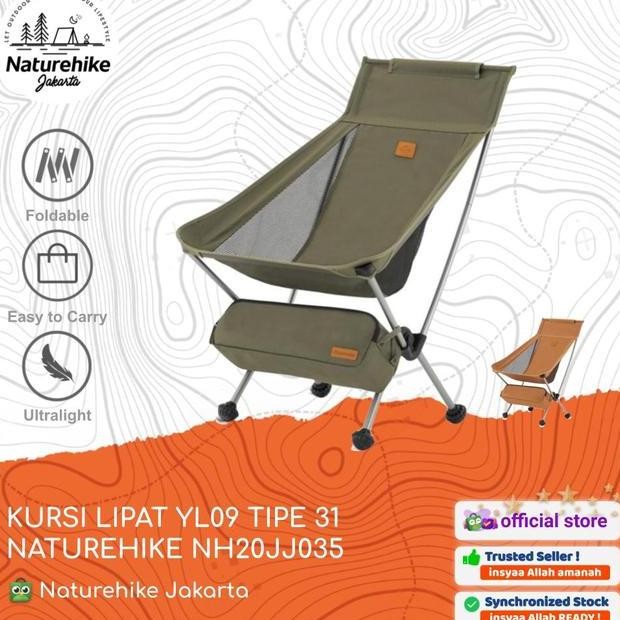 Kursi Lipat Yl09 Naturehike Nh20Jj035 Tipe 31 Camping Portable Outdoor