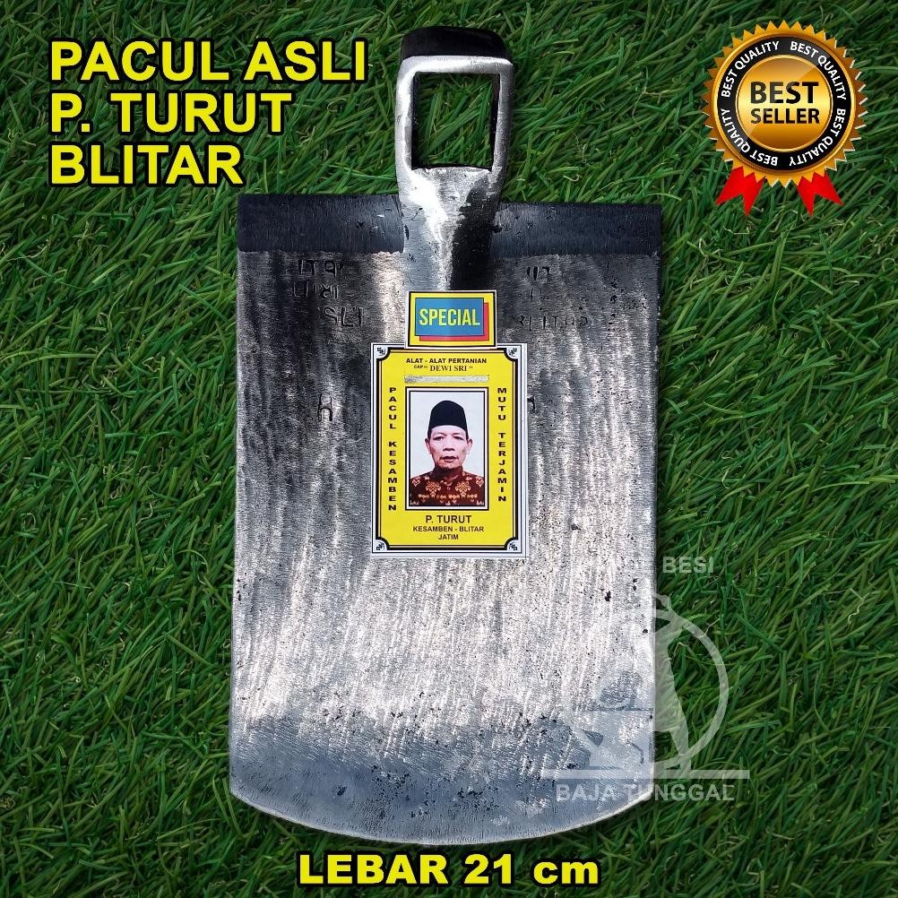 Murah Pacul Cangkul Ukuran 21Cm Asli Blitar Original Cap P Turut Kuning Spesial Bahan Baja Isen Asli