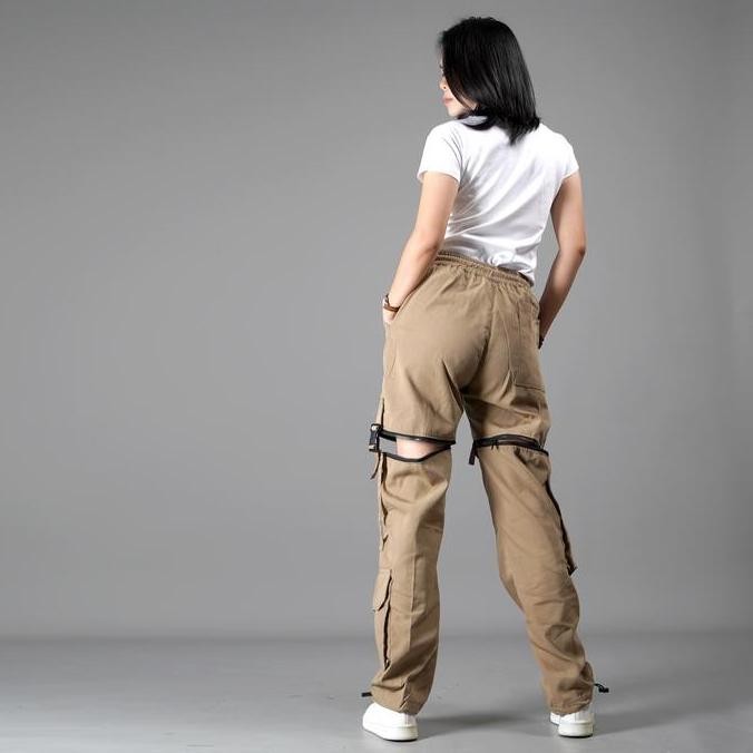 Okechuku JUSTINE Celana Cargo Panjang Pendek Celana Wanita Streetwear
