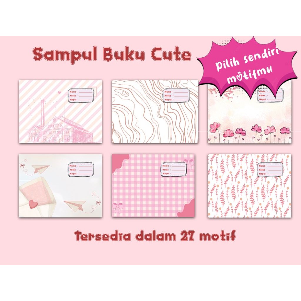 

SAMPUL BUKU TULIS CUTE PINK VARIANT ISI 10 LEMBAR | PINK COQUETTE | AESTHETIC