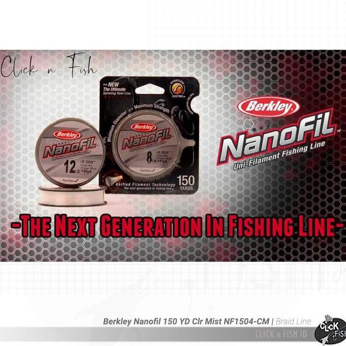 Senar Berkley NANOFIL 150YD / 137 Clear Mist NF150 | 4 6 10 12 14 17lb