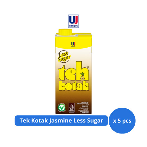 

Teh Kotak Jasmine Less Sugar 750ml x 5 pcs