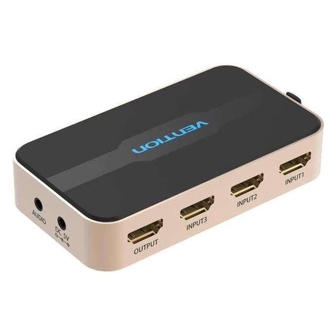 Promo Vention S20 Hdmi Switcher 3 Input 1 Output Aux Optical