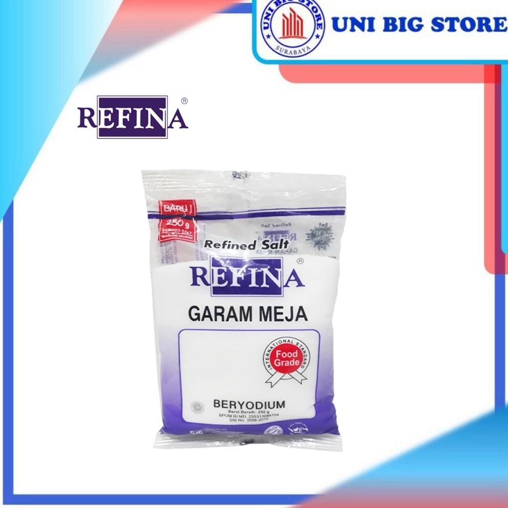 

(Terbaru) REFINA Garam Meja Refill Refined Salt 250 gr (Terlaris)