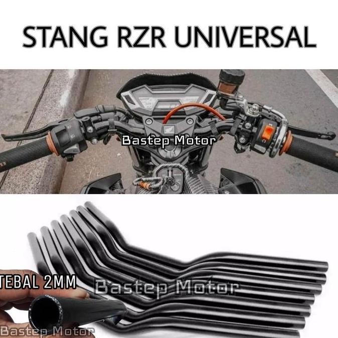 DF271>> Stang RZR Stir Variasi Setang Motor Panjang 71CM Universal Racing Ninja R15 Vixion RxKing Pc