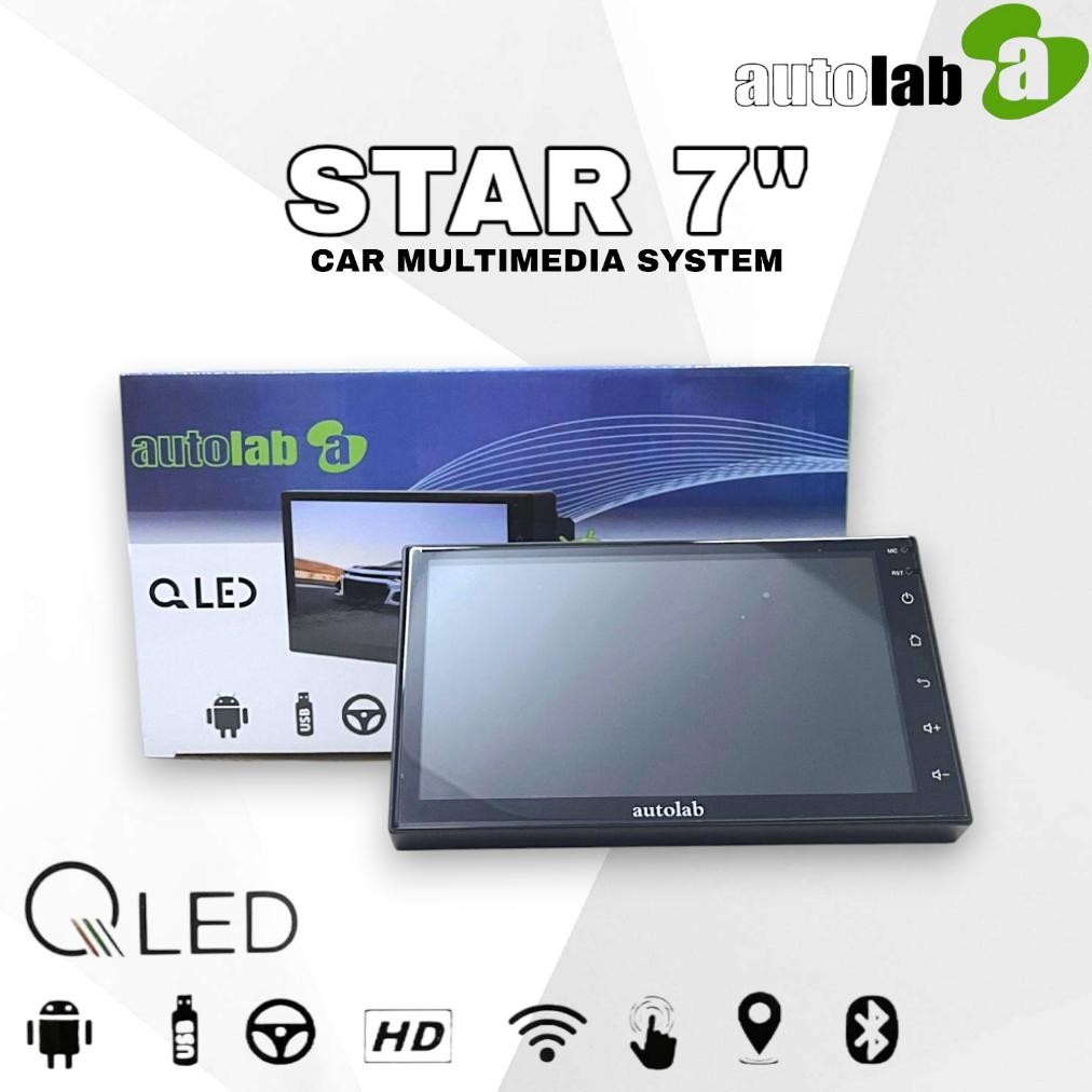 Terlaris Head Unit Mobil Android Autolab Star 7 Inch Qled Ram 2/32Gb Ips Terbaru
