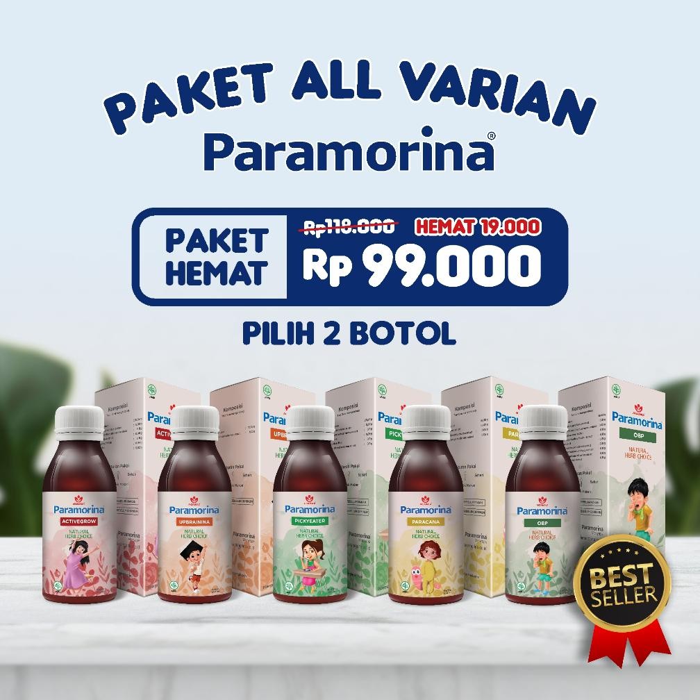 

(Terbaru) [2 botol] Paramorina 100 ML Madu Herbal Membantu Anak Lancar Bicara, Cepat Jalan dan Nafsu Makan (Terlaris)