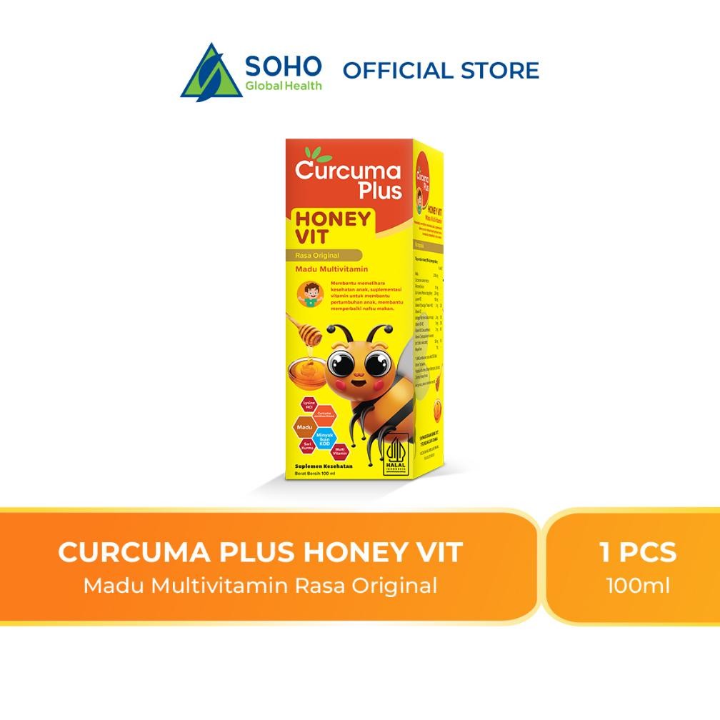 

(Terbaru) Curcuma Plus Honey Vit Madu Multivitamin Rasa Original 100ml (Terlaris)