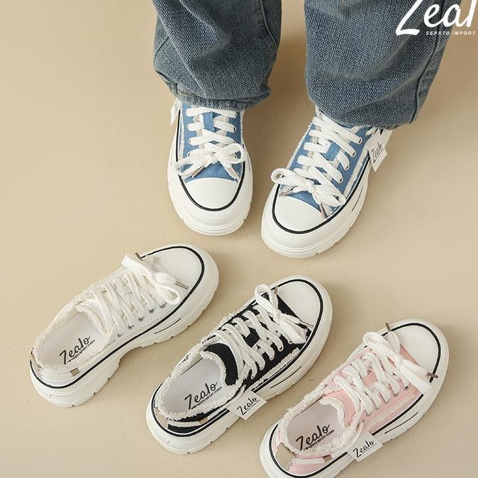 Zealo.Shoes 327 Sepatu Korea Sneakers Wanita Casual Shoes Fashion Sport Karet Quality