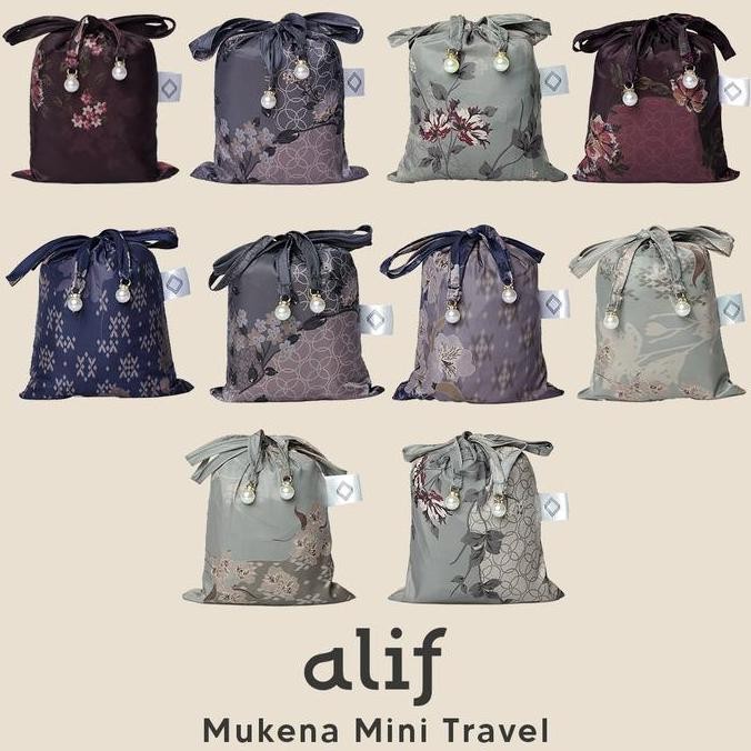 

Free Pouch & Free Sajadah Muka Alif Blemen Collection Mukena Mini Pouch Motif Parasut Premium Korea Travel Dewasa