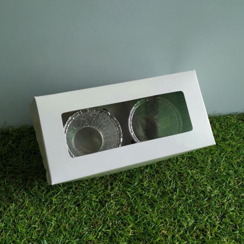 

Fgk-45 Oy58 Oy58 @10Pcs Dus Cupcake Lubang 2 / Box Kemasan Kue Cupcake Muffin Lubang 2 Premium Fgk-45