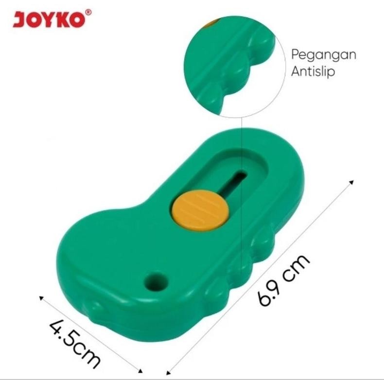 

Koe-1116 Aw-96 Wdr-75 Joyko Cu0509 Mini Cutter Pisau Pemotong Serbaguna / Kater Anak Model Karaker Dino Fanci Murah Koe-1116