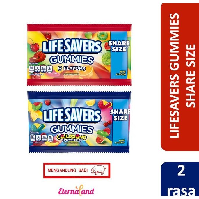 

LifeSavers Gummies Candy - permen kenyal impo usa (NON HALAL)