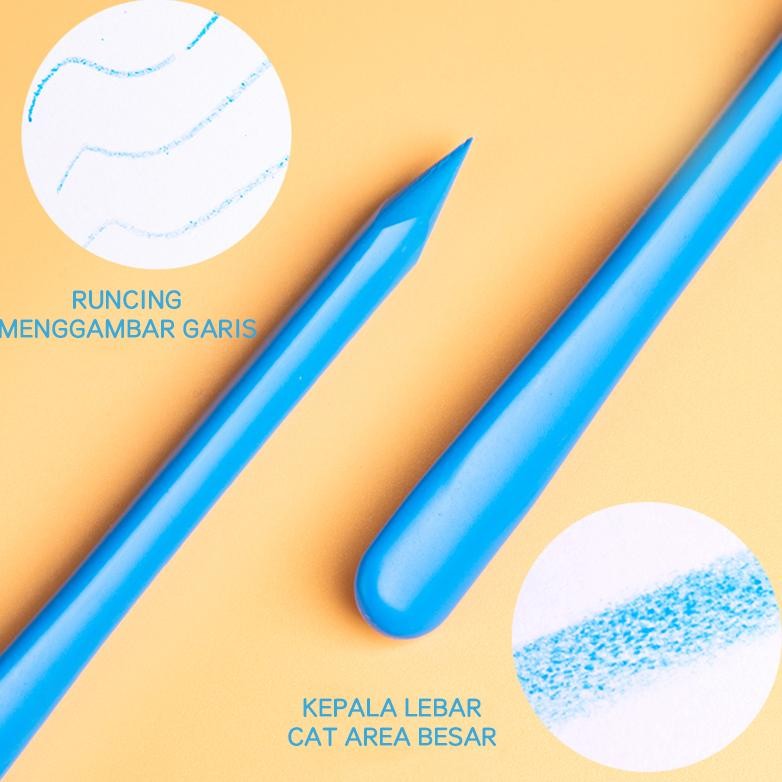 

Promo! Krayon 6/12/24/36 Warna/Crayon Set/Krayon Set/Perlengkapan Sekolah/Non Toxic Crayon Triangular Crayon Lab Triangle Crayon Plastik Anti Kotor Tangan Promo!