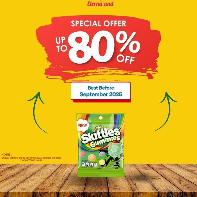 

Skittles Gummies Candy - permen rasa buah impor USA (NON HALAL)