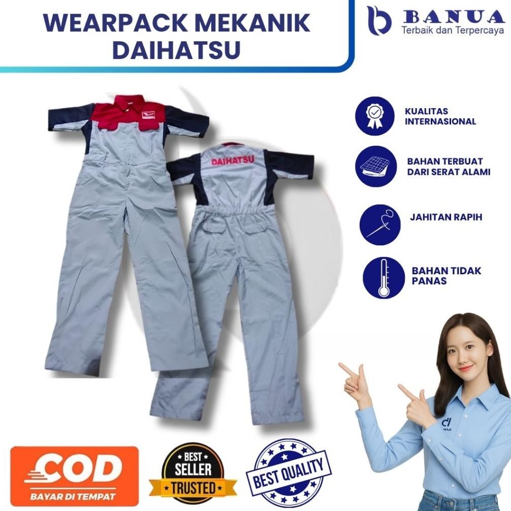 Wearpack Daihatsu | Seragam Daihatsu | Wearpack Safety | Seragam Bengkel | Seragam Pria Daihatsu