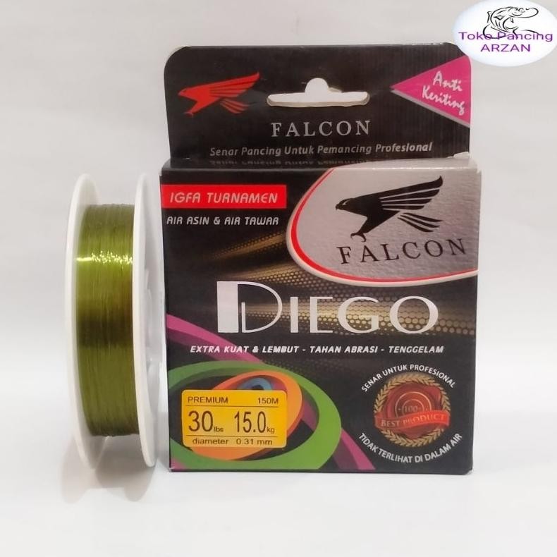 Fx-2 Ox04 T-56 Senar Pancing Falcon Diego Anti Keriting Hijau Berkualitas Fx-2