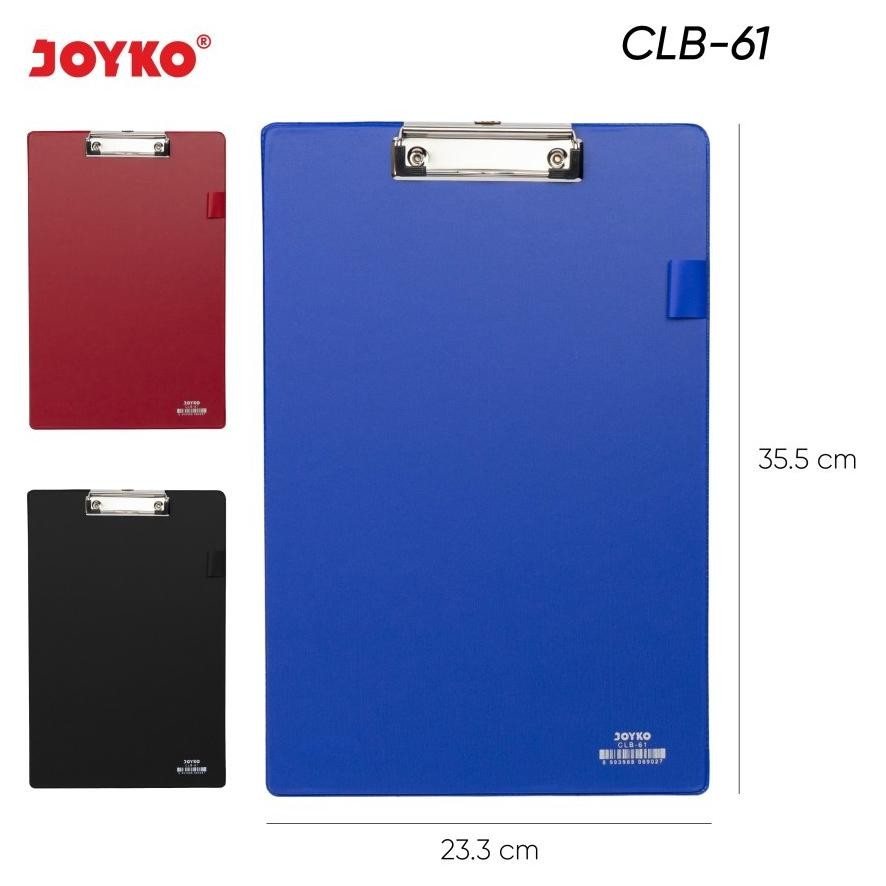 

Er-56 Super Sale Up15 Clipboard Joyko Clb-61 Size F4 & A4 / Papan Jalan / Alas Tulis Ujian Pvc Pen Holder Murah Er-56