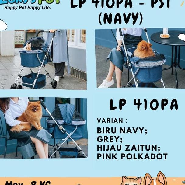 Stroller Anjing Kucing Pet Cargo Stroller Leryspet