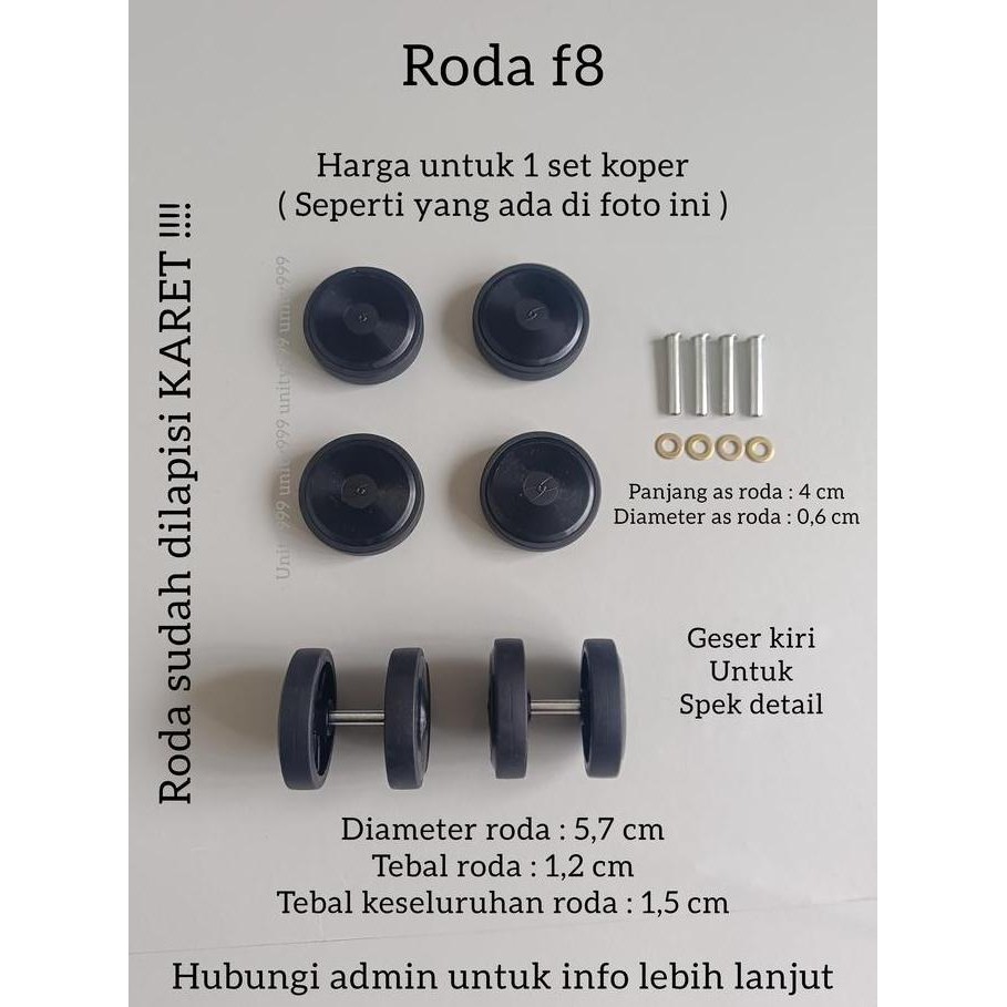 :<:<:<:<] roda koper roda koper pengganti roda double wheel roda pengganti rodakoper F7