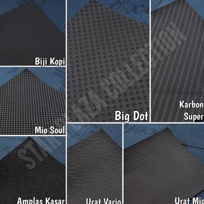 DF306>> Bahan Kulit Jok Motor Tebal / Kulit Oskar Sintetis Hitam Meteran Murah