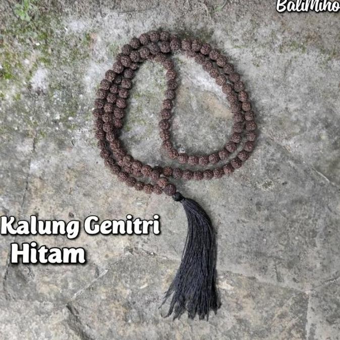 ((((()paling dicari] Kalung Genitri Hitam/Kalung Rudraksha Hitam/Kalung Jenitri/Rudraksha