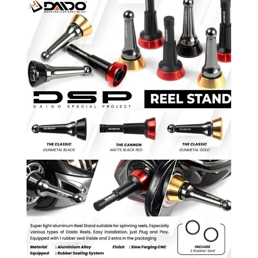 SPAREPART REEL STAND UTK REEL KHUSUS POWER HANDLE DAIDO (BACA BROSUR UTK TYPENYA)