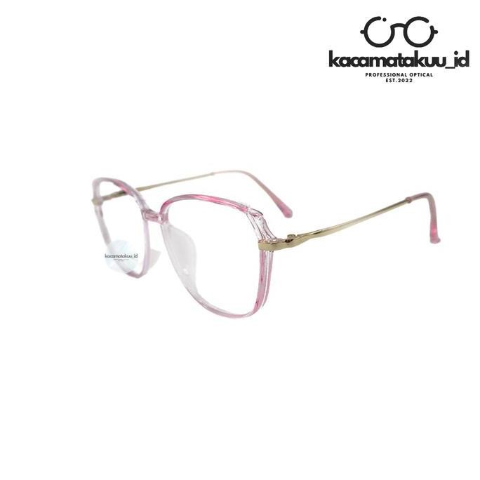 DB140 }} KACAMATAKUU_ID | Kacamata Photocromic Cromicbluray Antiradiasi Frame CHERY Cat Eye Bahan Be