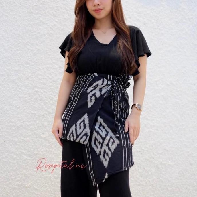 DV158 - Obi belt tenun troso batik / ikat pinggang tribal / obi belt pria / ikat pinggang bali