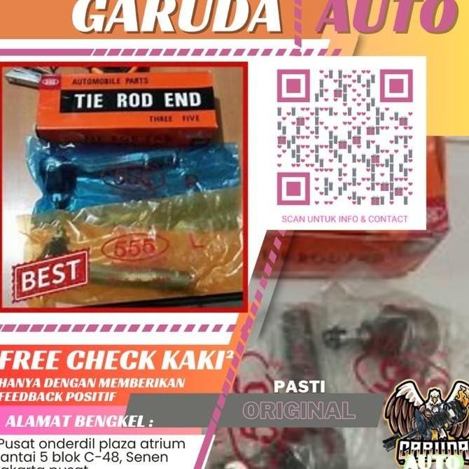 TIEROD TIE ROD END MERK 555 JAPAN YARIS & NEW VIOS ORIGINAL 2005-2013 Original