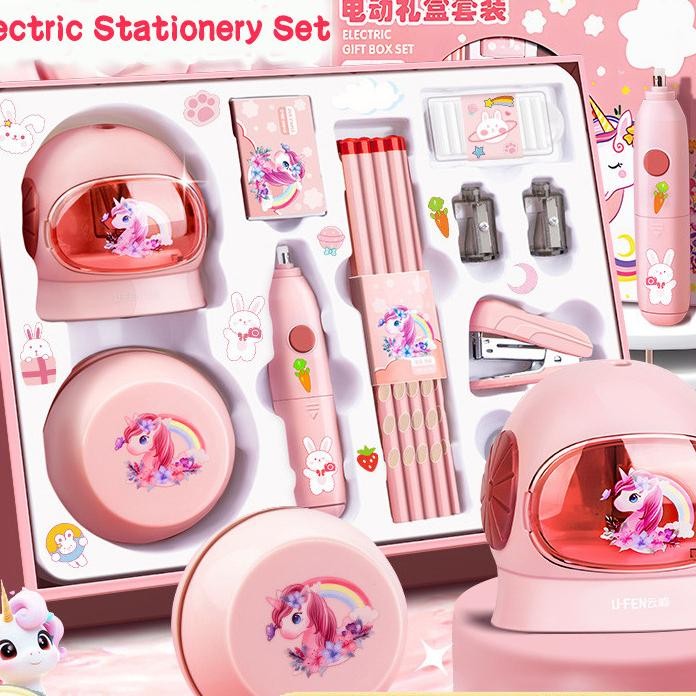 

Set Alat Tulis Electric Stationery Set Set Alat Tulis Elektronik Rautan Penghapus Vacuum Pencil 11 In 1 Anak Alat Perkakas