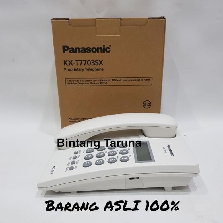 telepon panasonic kx-t7703 pesawat telepon panasonic kx-t7703 (putih)