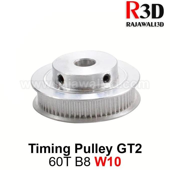 GT2 TIming Pulley 60 Teeth Bore 8mm Belt 10mm