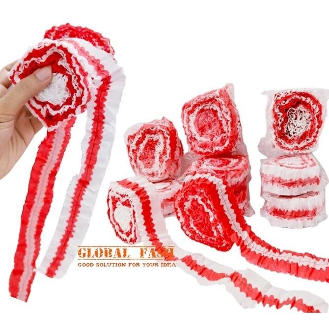 

Gd-12 Isi 12 Kertas Krep Serut Merah Putih / Hiasan 17 Agustus / Kertas Krep Jahit Hut Ri Merah Putih